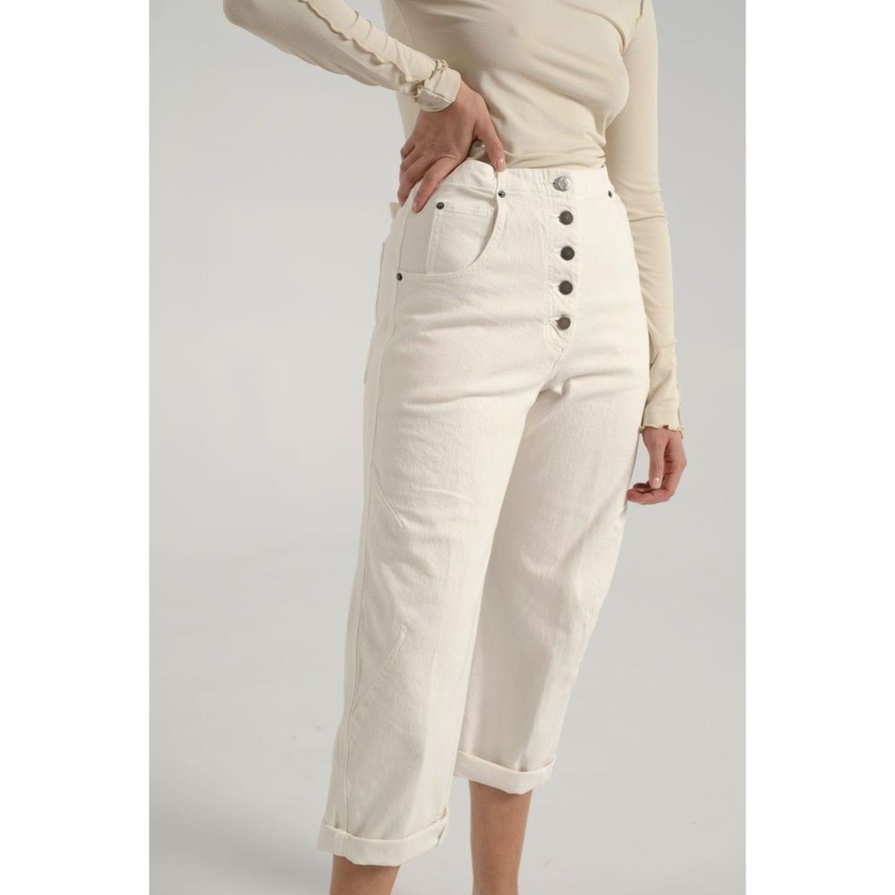 Rachel Comey Cream Cropped Pants